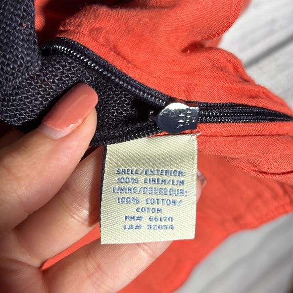 Anthropologie Odille Top Navy White Beaded Polka Dot Size 4 - Picture 15 of 16